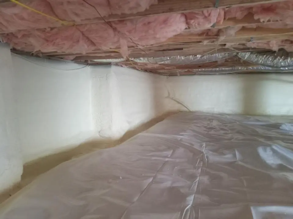 Crawl space encapsulation with closed-cell spray foam for Attic Insulation in Camp Pendleton Mainside